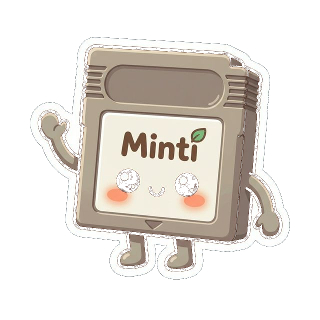 Minti, das Mintro Maskottchen